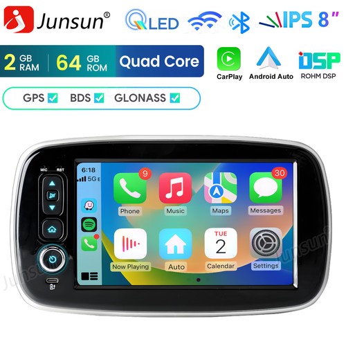 Carplay autoradio gps per - bt,